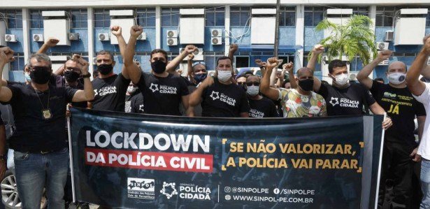 Greve da Polícia Civil categoria decreta greve em Pernambuco nesta