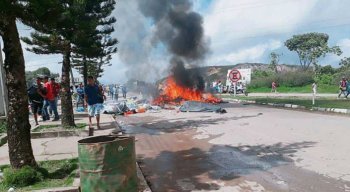 No sábado, moradores de Pacaraima, em Roraima, protestaram contra a presença de venezuelanos