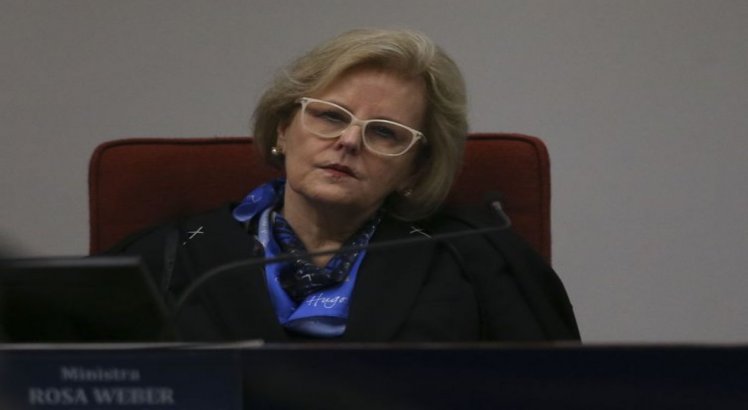 A ministra Rosa Weber, presidente do TSE, fez pronunciamento para nação antes do primeiro turno da eleição 