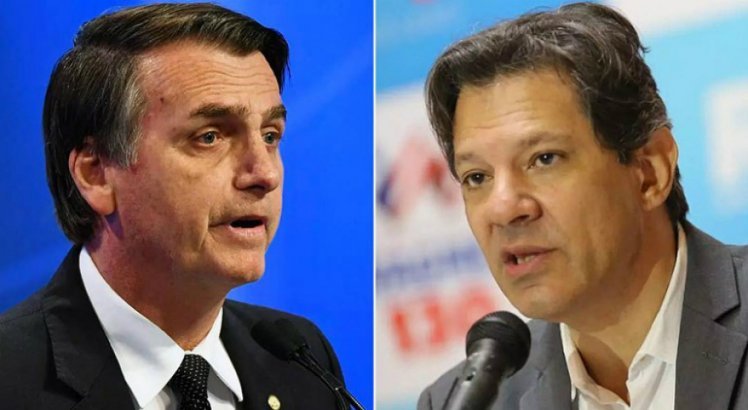 Bolsonaro e Haddad concorrem a Presidência da República no 2º Turno