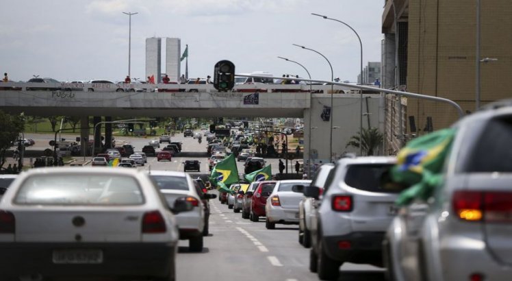 Ato pró-Bolsonaro em Brasília