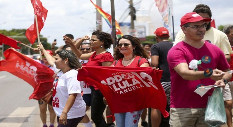 Ato pró-Haddad em Brasília