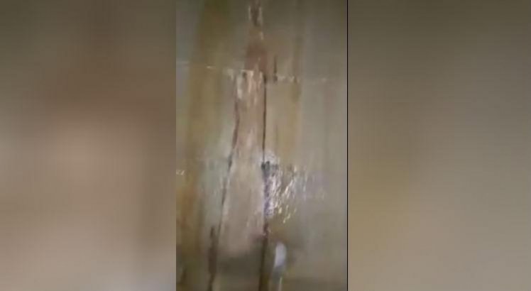 Vídeo com suposto vazamento na barragem foi compartilhado nas redes sociais