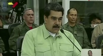Sem mencionar o opositor, Maduro sinalizou resistência às pressões