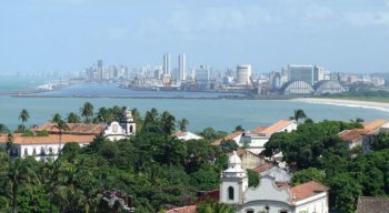A famosa vista das cidades irmãs