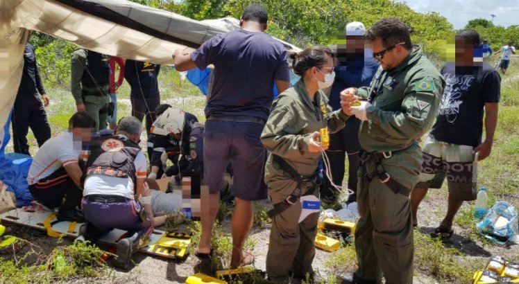 Instrutor que estava com a turista sofrei apenas arranhões