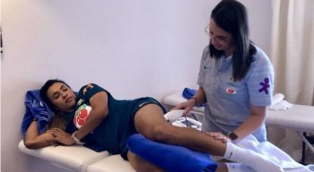 Marta segue em tratamento para se recuperar de uma lesão na coxa esquerda