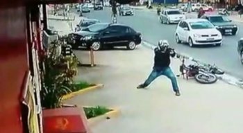 Homo foi filmado trocando tiros