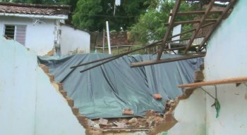 Casa ficou destruída