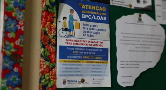 BPC: Mais de 50 mil pernambucanos podem ter o benefÃcio suspenso