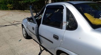 Cavalo foi atingido por dois carros