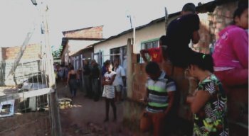 A vítima estava dormindo em um quarto