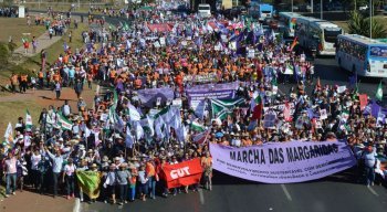 Marcha das Margaridas em 2015, na capital Brasília
