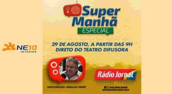 O evento acontece no dia 29 de Agosto, no Teatro Difusora