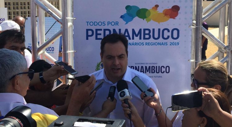 Governador Paulo Câmara concedeu entrevista coletiva
