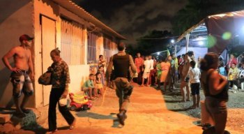 A mãe da vítima foi atingida no braço