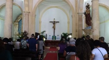 O lançamento contou com missa celebrada pelo arcebispo de Olinda e Recife, dom Fernando Saburido