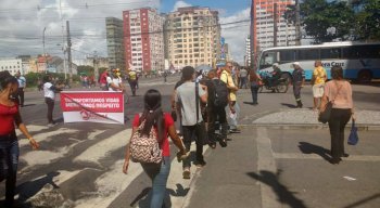 Protesto de rodoviários acontece nesta quarta-feira