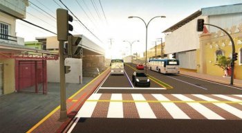 Oito paradas de ônibus serão deslocadas do canteiro central da via para as calçadas, onde serão construídos recuos