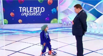 Gabriel e Silvio Santos durante o quadro