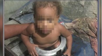 A menina foi socorrida pelo Corpo de Bombeiros