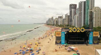 Praia de Boa Viagem recebe a festa da virada