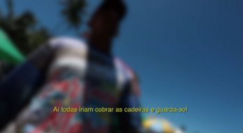 A lei não está sendo respeitada na praia de Porto de Galinhas e a fiscalização também não acontece