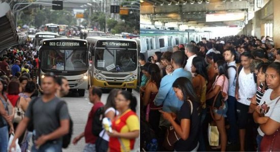 Recife entre os piores deslocamentos de ônibus e metrô do mundo, diz pesquisa