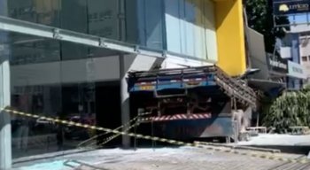 A área do acidente foi isolada.