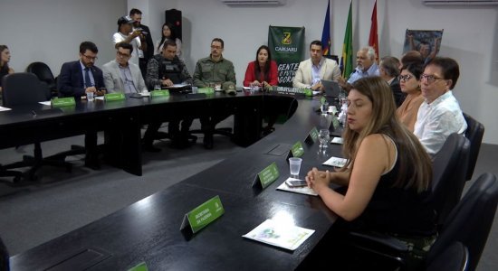 Prefeitura e polícias fizeram coletiva de imprensa para divulgar detalhes sobre a segurança da festa