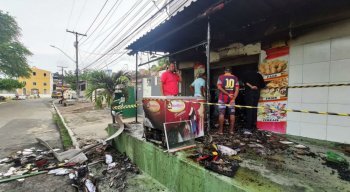 Incêndio atingiu mercado no bairro do Ibura, Zona Sul do Recife