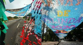 Decoração de Olinda antes e depois da chuva