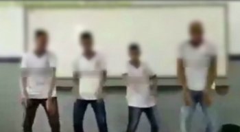 Os alunos gravaram um vídeo para orientar sobre o coronavírus