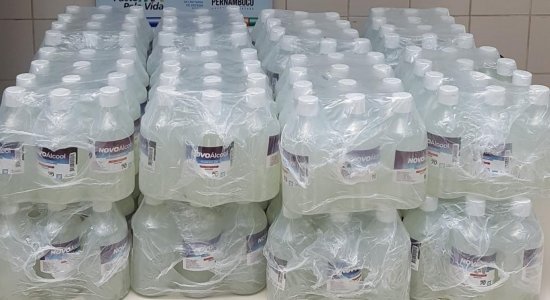 Álcool em gel falsificado foi apreendido