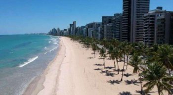 Praia de Boa Viagem, na Zona Sul do Recife