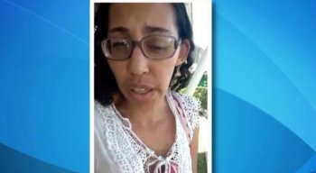 A mulher fez o apelo através de vídeo
