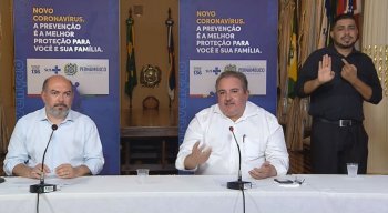 Secretário de Saúde do Recife, Jailson Correia, e secretário estadual de Saúde, André Longo