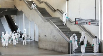Higienização das estações do Metrô do Recife foi iniciada nesta quarta-feira (22)