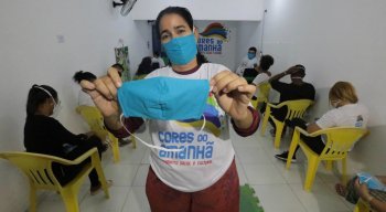 Máscaras caseiras foram entregues pela campanha Atitude Cidadã: Está em Nossas Mãos