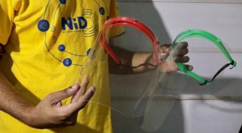 Máscaras de proteção facial serão doadas para profissionais de saúde