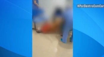 Mulher teve o filho na recepção do Hospital da Mulher