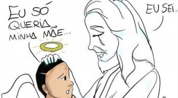 A ilustração feita pelo cartunista carioca Kinho emocionou os internautas