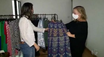 Renata e Ulla encontraram a saída do desemprego na abertura de um brechó