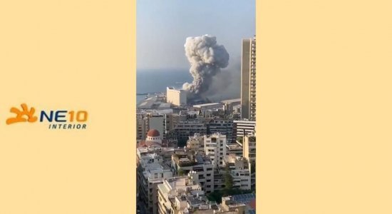 Explosão registrada no Líbano