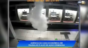 O caso aconteceu na madrugada deste domingo (9), na agência localizada no centro de Paudalho