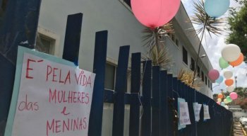 Manifestação em apoio da criança foi realizada no Cisam, no Recife