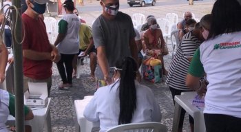 Testagem da covid-19.