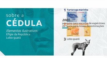 Ainda não foi divulgada a imagem oficial da nova cédula.