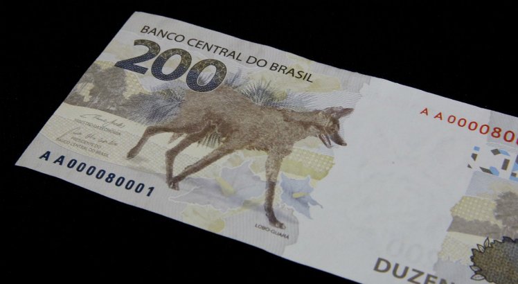 Banco Central (BC) lançou a nova nota de R$ 200,00 com a imagem do lobo-guará