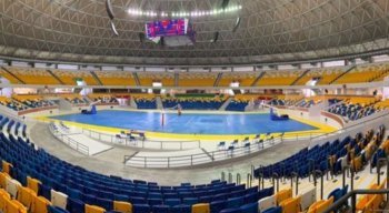 O Geraldão foi transformado em uma arena multiuso, capaz de receber eventos poliesportivos e shows